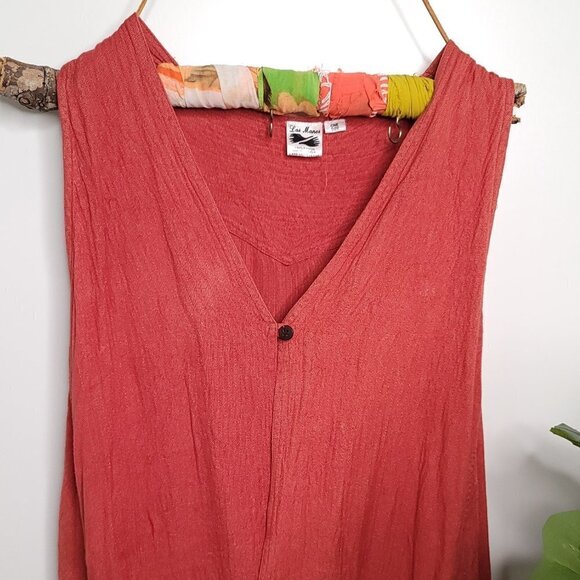 Las Manos Women's Sleeveless Cardigan Open Front Vest Lightweight Cool Coat - Picture 3 of 6